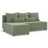 Rohová rozkladacia sedačka FERMO Poso svetlozelená