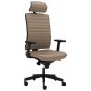 Kancelárska stolička GAME VIP celočalúnená , T-synchro, PDH 3D prešívaný, podrúčky P51, Lucky 1021 béžová