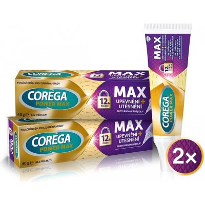 Corega Max upevnenie + utesnenie 2 x 40 g