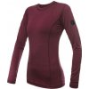 SENSOR Merino Air dámske tričko dl.rukáv Port Red - S