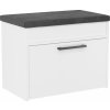 Topeshop PARMA MINI biely botník s lavicou