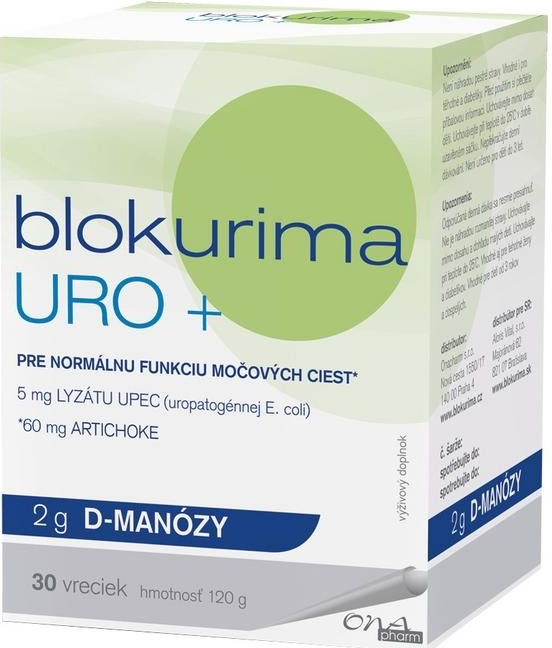 Blokurima URO+ 2 g D-manózy 30 vrecek od 15,15 € - Heureka.sk