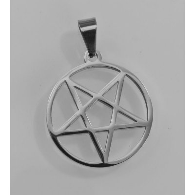 River Šperky Přívěsek z chirurgické oceli Obrácený Pentagram 220393