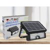 V-TAC LED solárny reflektor 5W, 500lm, čierny, IP65, 4000K