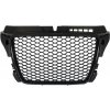 KITT Badgeless Front Grille suitable for AUDI A3 8P Facelift (2007-2012) RS Design Piano Black