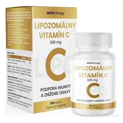 MOVIT ENERGY Lipozomálny vitamín C 500 mg 120 kapsúl