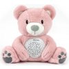 Plyšový zaspávačik medvedík s projektorom Milly Mally Bear pink -