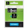 DYMO páska D1 24 mm x 7 m, biela na čiernej S0721010