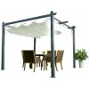 Hliníková pergola so zaťahovacou strechou 3,92 x 2,92 m Dekorhome
