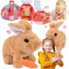 INTERAKTÍVNY PLYŠOVÝ ZAJAC PLYŠOVÁ HRAČKA ZAJKO VYDÁVA ZVUKY PRE DETI