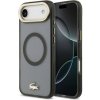 Lacoste PC/TPU Frosted Finish Gold Logo MagSafe kryt pre iPhone Air, čierny 57983127654