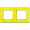 ABB, s.r.o. Levit - 3901H-A05020 64 - Rámček dvojnásobný - žltá/dymová čierna