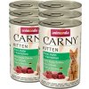 Animonda Carny Kitten pre mačiatka konzerva 400g - hovädzie + kuracie mäso + králik