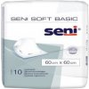 Seni Soft Basic hygienické absorpčné podložky 2 kvapky, 60 x 60 cm 10 kusov