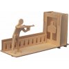 Woodcraft Drevené 3D puzzle stojan na perá Streľba S022