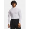 Pánske funkčné tričko Under Armour UA HG Elite Comp Mock LS – biele