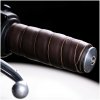 Trip Machine, leather handlebar grip wraps. Dark Brown Caffe