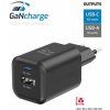 SWISSTEN SÍŤOVÝ ADAPTÉR GaN 1x USB-C 45W PD + 1x USB-A 18W QC ČERNÝ 22071310 Swissten