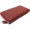 Arwel Dámska kožená zipsová peňaženka so vzorom | červená 511-2265-31 HUN/NAP