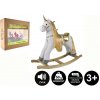 Teddies Kôň hojdací jednorožec plyš na batérie 71cm so zvukom a pohybom nosnosť 50kg v krabici 70x21x61cm