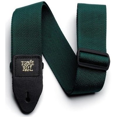 Ernie Ball 4037 Black Polypro Strap Zelená