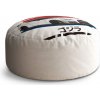 Sablio Okrúhly taburet Circle Nissan GTR 35 Japonské slunce: 40x50 cm