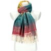 Cashmere Dámsky farebný teplý dlhý zimný šál 201x62 cm motív M9