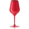GOLD PLAST Nerozbitný plastový pohár na víno 470ml, červený, limitovaná edícia