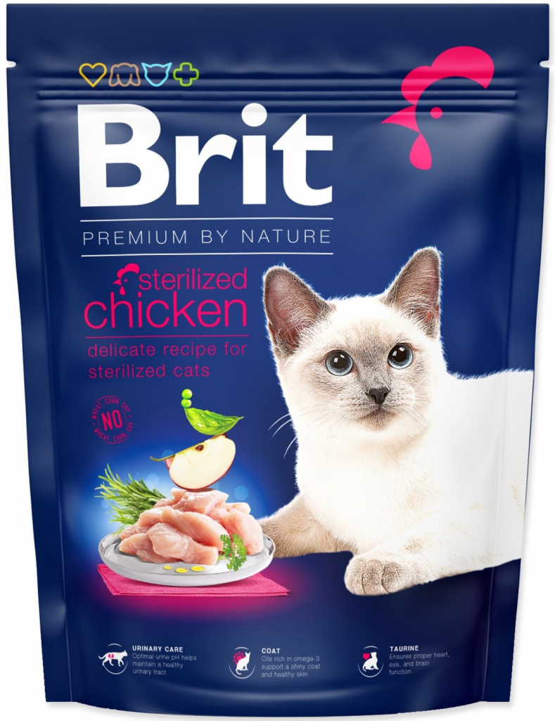 Brit Premium by Nature Cat. Sterilized Chicken 8 kg