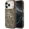 Guess PU Leather 4G Metal Logo Gold Frame kryt pre iPhone 17 Pro Max, hnedý 57983127129
