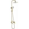 Rea Storm súprava vaňová/sprchová nástenná s dažďovou sprchou zlatá REA-P9536