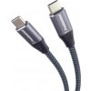 PremiumCord kábel USB-C 3.2 M/M, prepojovací 1,5m, bavlnený oplet ku31ct15