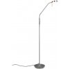 Trio 423310107 LED stojacie svietidlo Monza 1x12W | 1400lm | 2300 + 3000 + 4000K - ohybné rameno, stmievateľné, pamäťová funkcia, matný nikel
