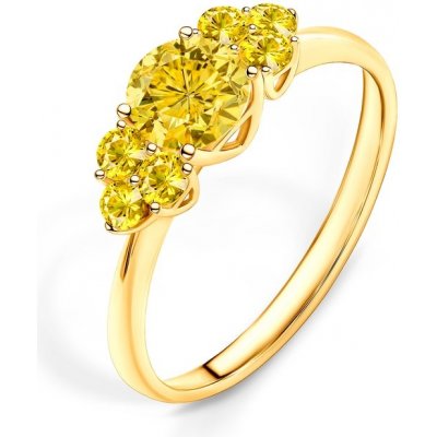 Zásnubný prsteň Fairytale: zlatý, žltý zafír - PI-Z-FAIR103 SAVICKI