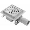 Rea Dots, nerezový odtokový žľab 120x120 mm, oceľová, REA-G6202
