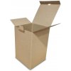Kartónové krabice Fefco 0215 100x100x192mm 3VVL hnedá