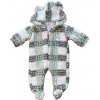 Max Teplý zimný overal pre bábätká- Zelený veľkosť: 56 (0-2m)