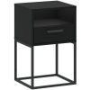 Nočné stolík CADRO 1S 40 NR5 - čierny