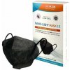 NANO M.ON – NANO LIGHT MASK, nano rúško v tvare respirátora (10 ks) čierne