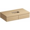Ravak X000001034 FORMY umývadlová skrinka 120x55x22cm, dub + vešiak X000001034