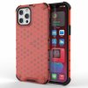 AppleKing kryt so štruktúrou včelieho plástu pre iPhone 13 Pro - červený - možnosť vrátiť tovar ZADARMO do 30tich dní