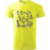 Horolezecké karabíny - Klasické pánske tričko vyššej gramáže - 3XL ( Neonová žltá )