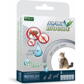 Max Biocide antiparazitné pipety pre mačky 5ks/bal