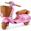 mamido Detský elektrický skúter Vespa 2x35W ružový