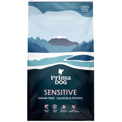 PrimaDog Adult Sensitive bez obilnín losos a zemiaky 2 × 10 kg