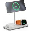 LINQ 3in1 Qi2 Wireless Charging Stand MagSafe nabíjačka strieborná/biela LQ48038