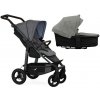 TFK Mono4 2v1 Premium Grey Combi carrycot + Seat unit Nafukovacie kolesá Hlboká vanička Premium Grey