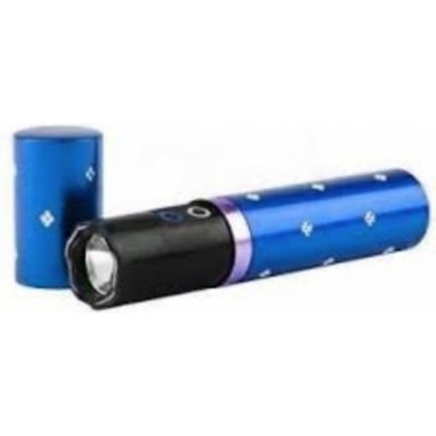 TMN Paralyzér s LED baterkou v tvare rúžu modrý