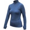 SENSOR Merino Bold Roll Neck dámske tričko cool blue - XL