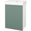 Dreja Skrinka pod umývadlo FLOOR SUD 60 - N01 Biela lesk / M18 Mint mat / Levé